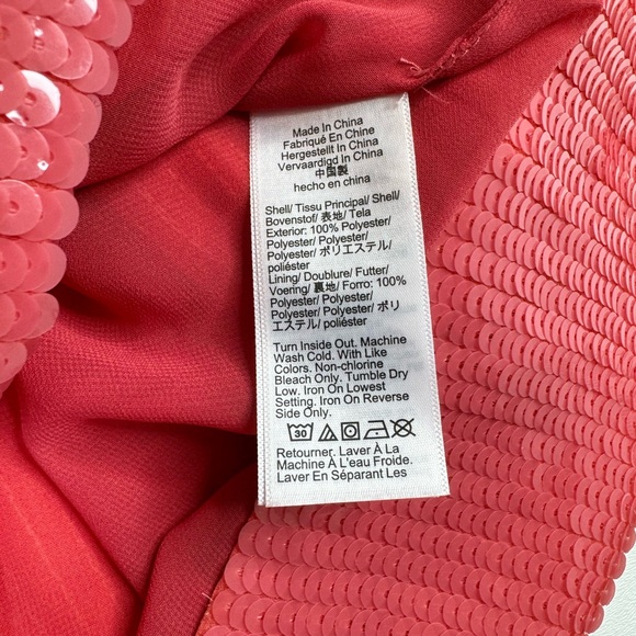 NWT J. Crew Collection Sequin Hot Pink Lined Mini Skirt Size 6 - Picture 7 of 9